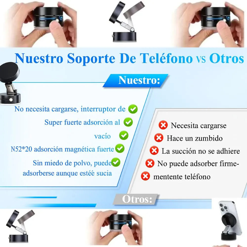 MAGNEX™ Soporte Ventosa 360° Fija tu Teléfono en 1 Segundo